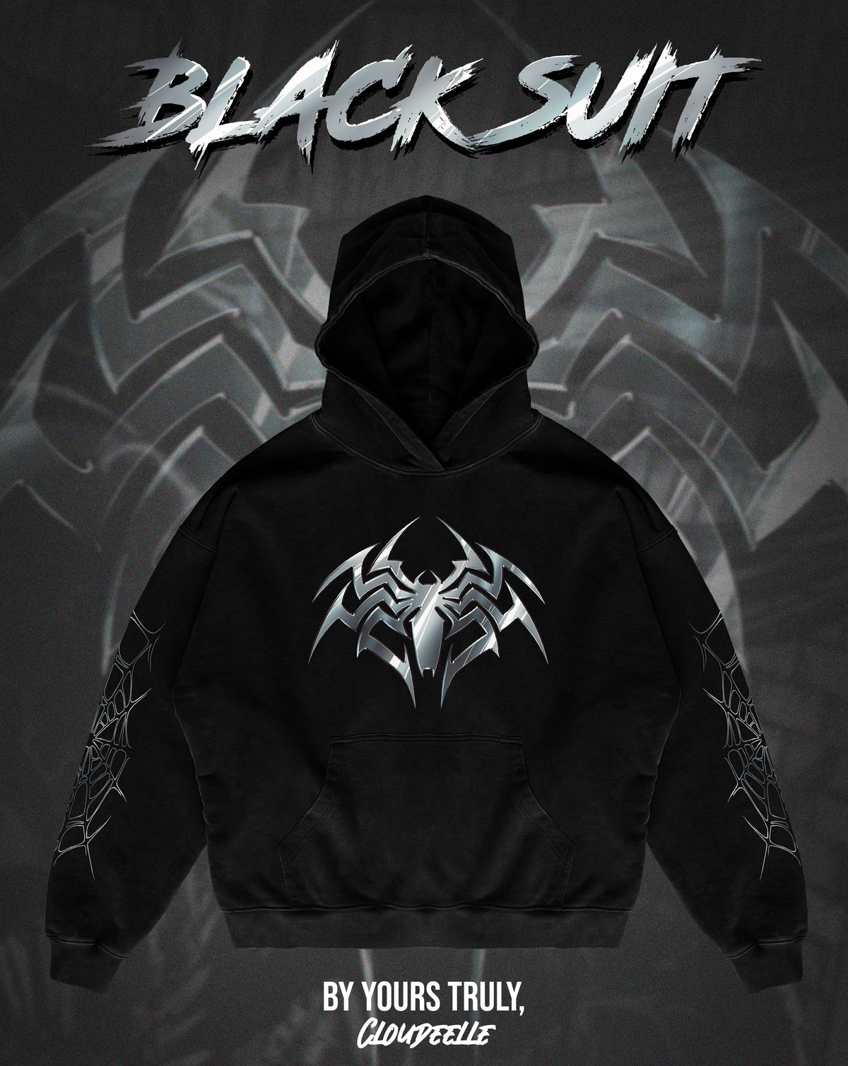 "Black Suit" - Oversized Hoodie