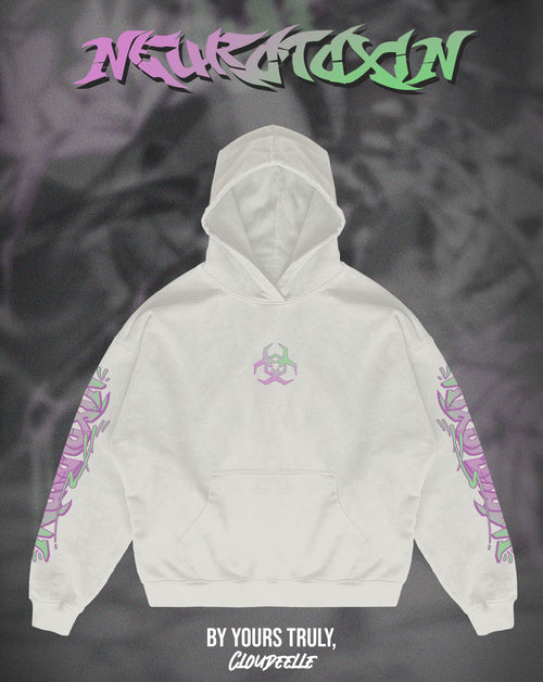 "Neurotoxin" - Oversized Hoodie (Vintage White Version)