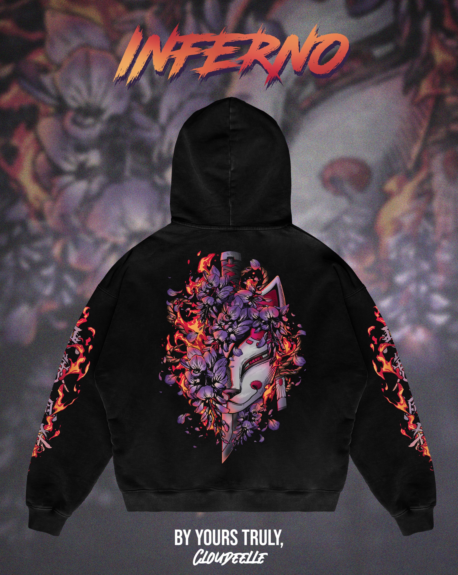 "Inferno" - Oversized Hoodie