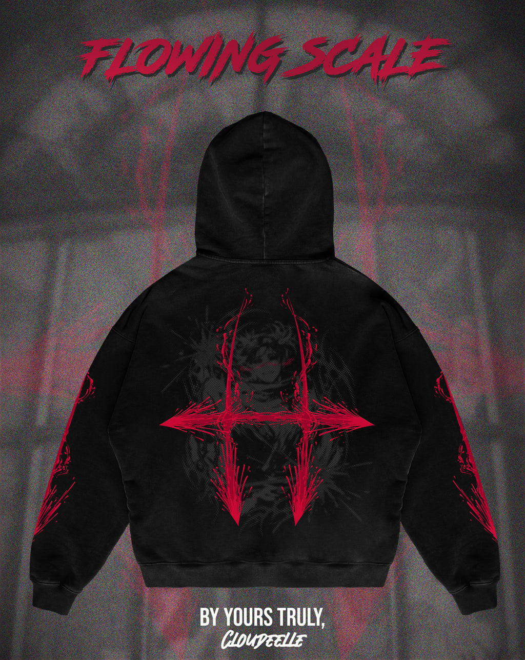 "Flowing Scale" - Oversized Hoodie