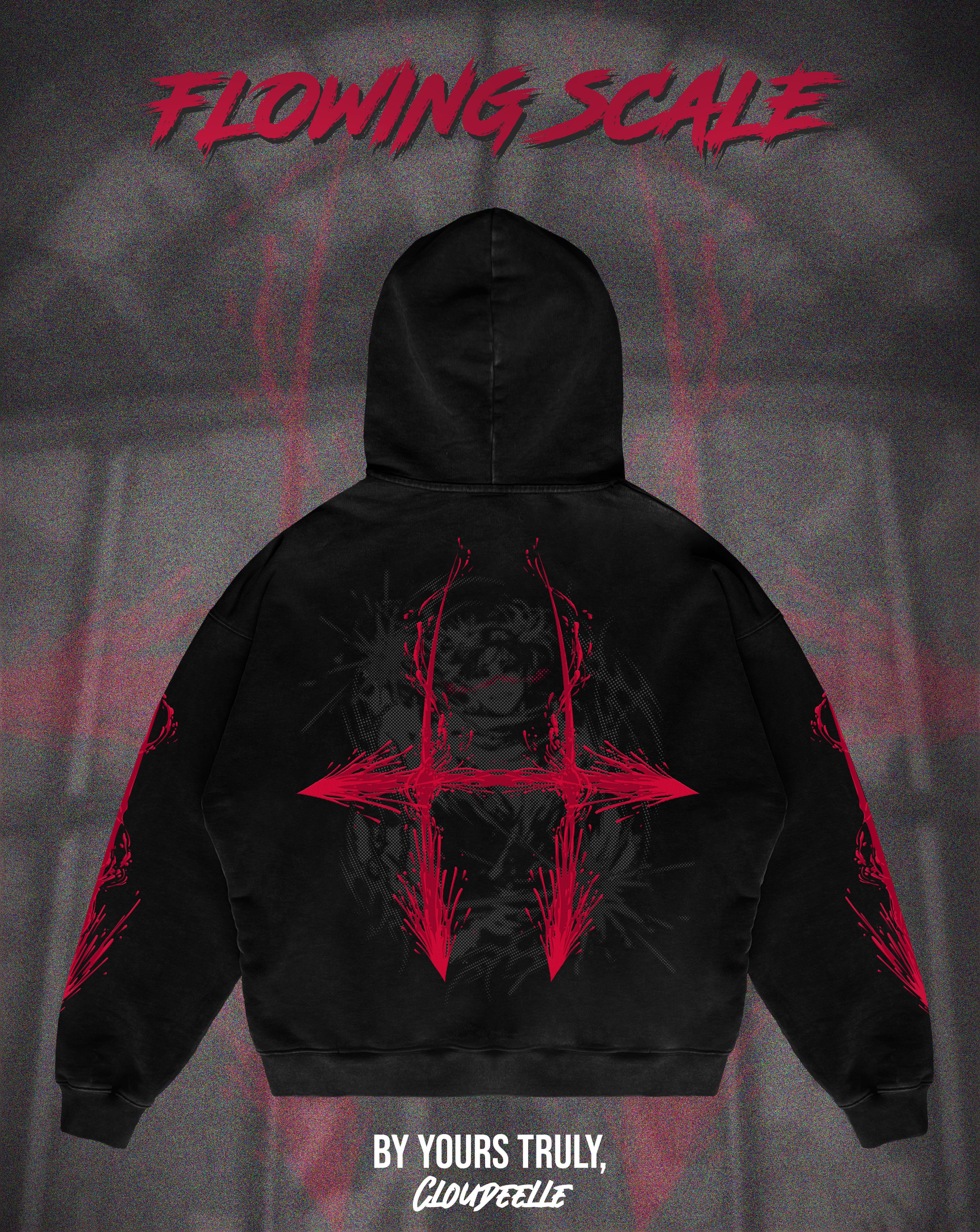 "Flowing Scale" - Oversized Hoodie