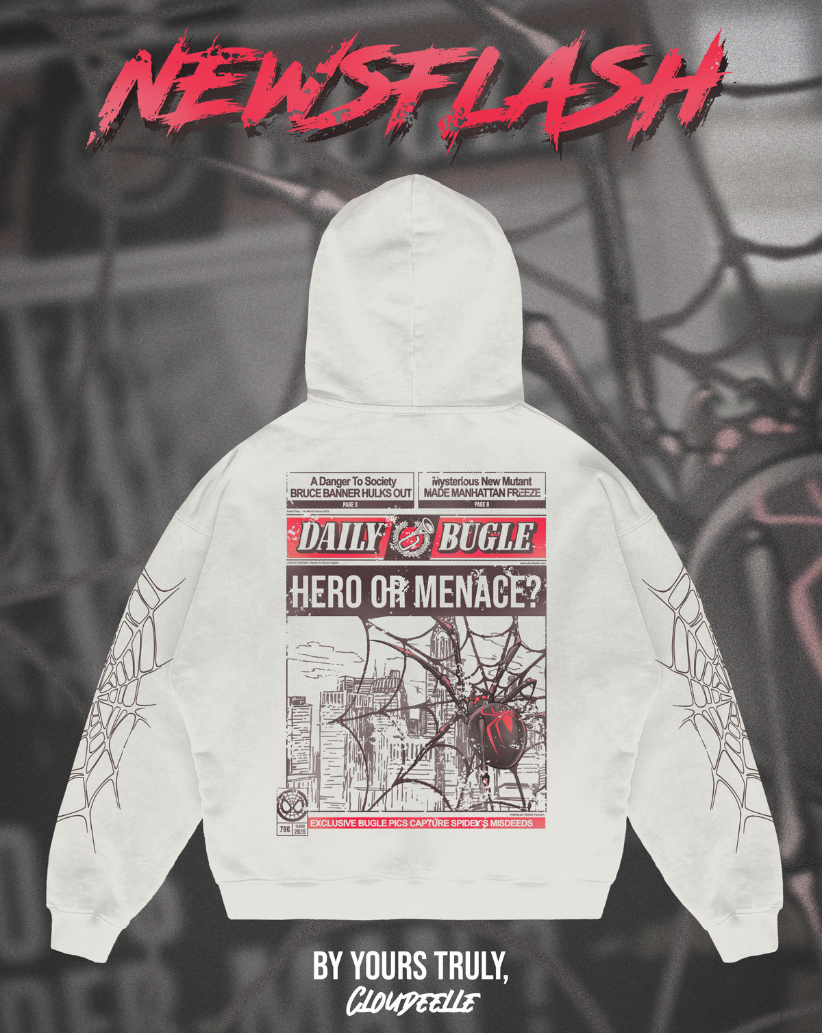 "Newsflash" - Oversized Hoodie