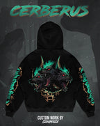 "Hade's Cerberus" - Oversized ZIP-UP Hoodie