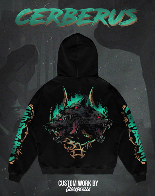 "Hade's Cerberus" - Oversized ZIP-UP Hoodie