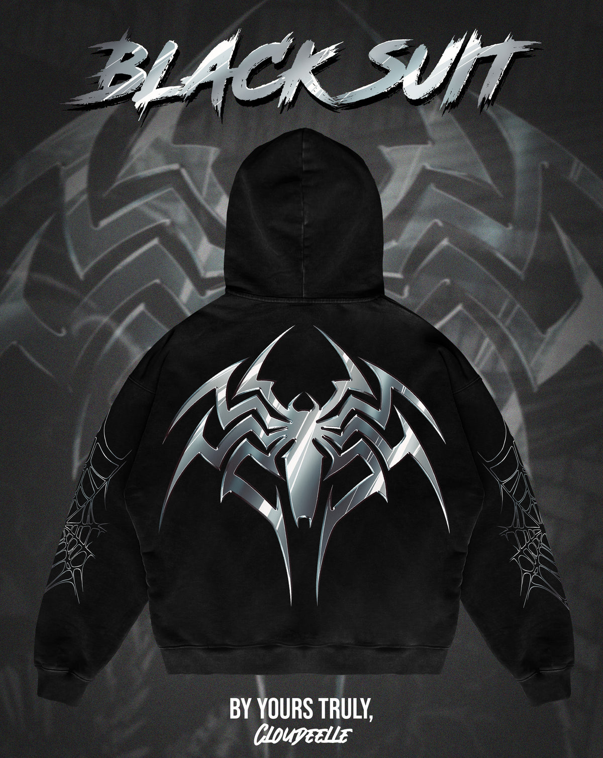 "Black Suit" - Oversized Hoodie