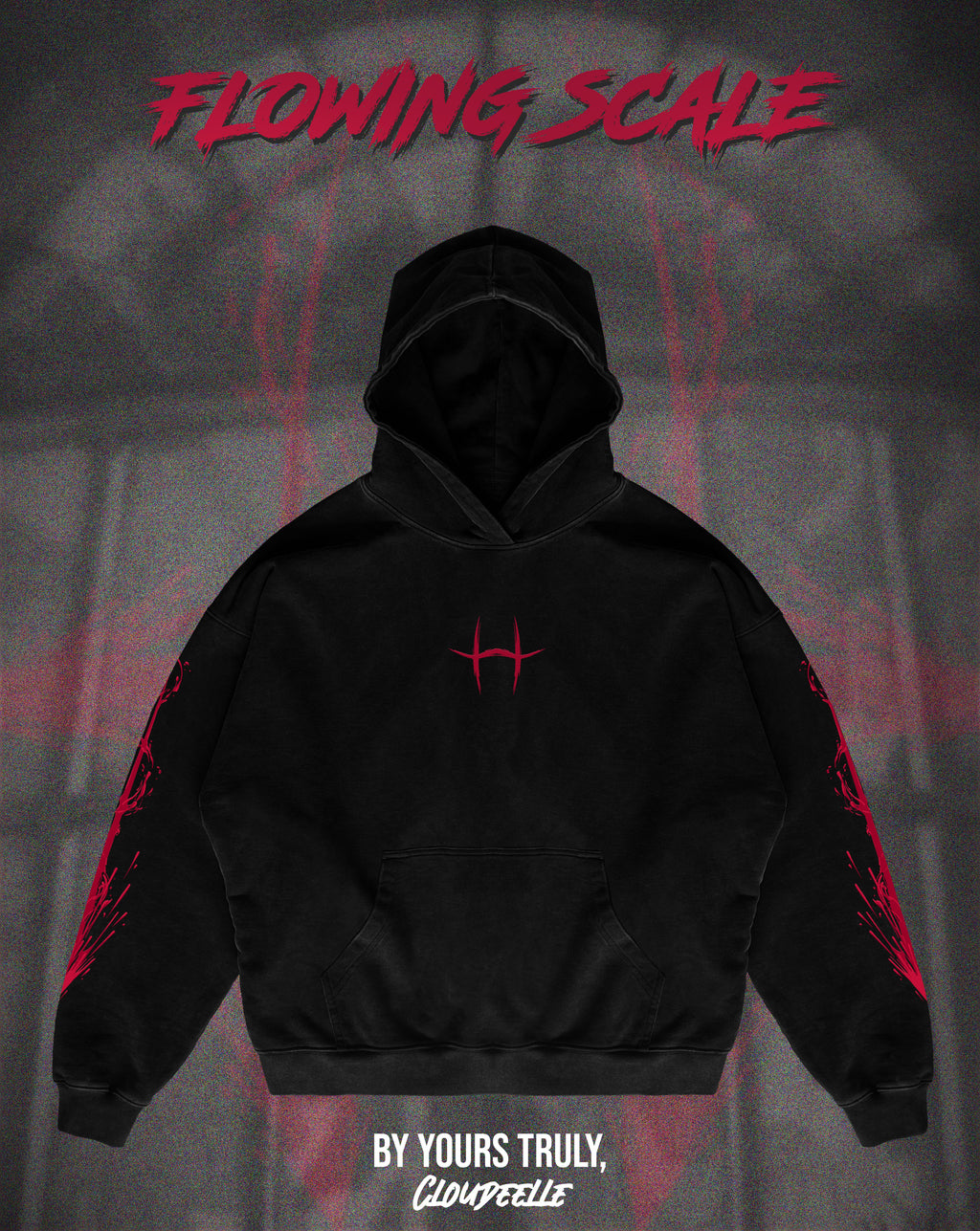 "Flowing Scale" - Oversized Hoodie