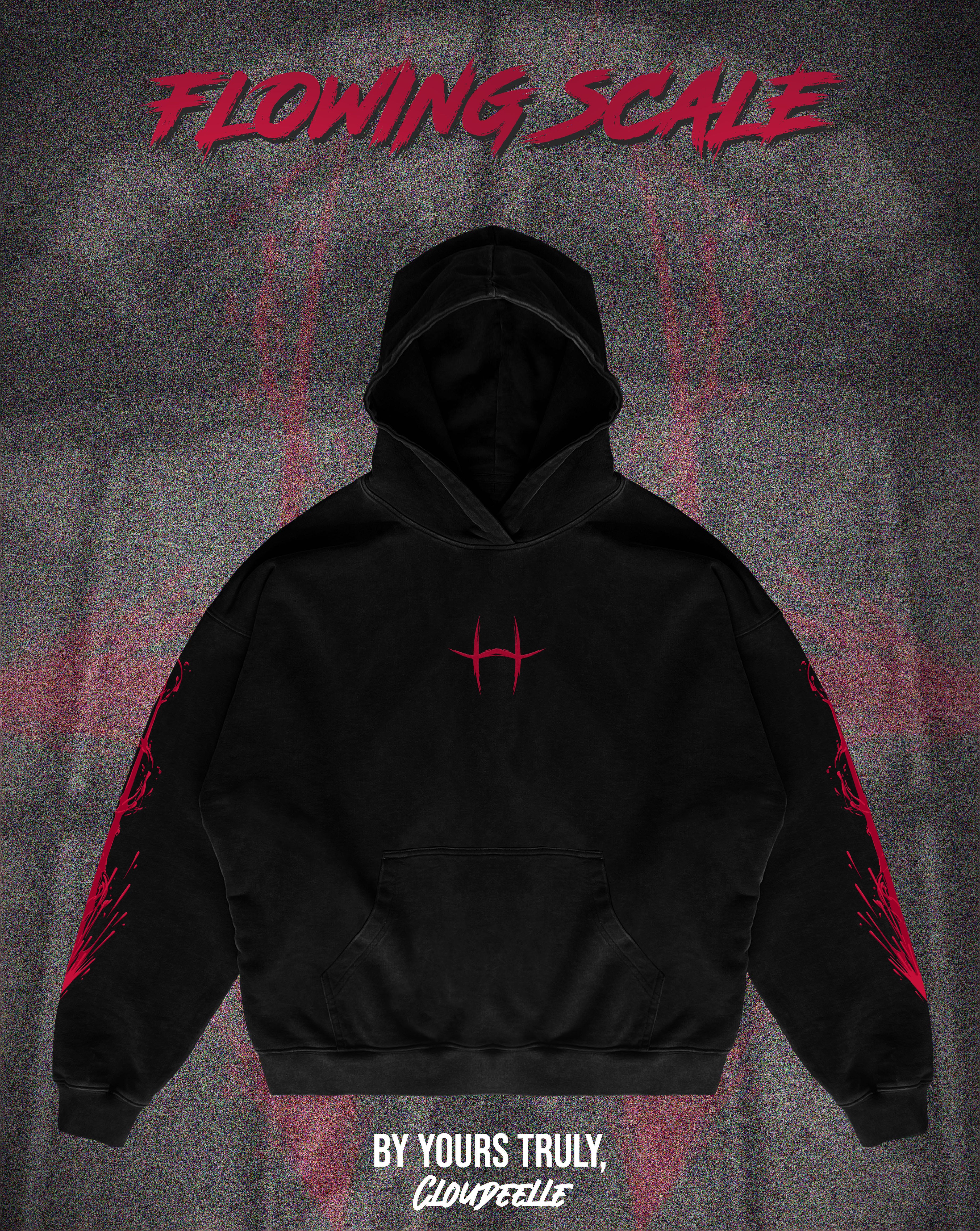 "Flowing Scale" - Oversized Hoodie