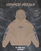 "Compass Needle" - Oversized Hoodie (Blue Version)
