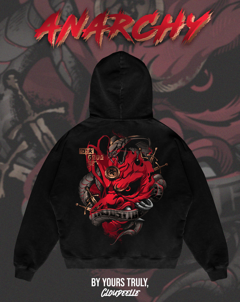 "Anarchy" - Oversized Hoodie