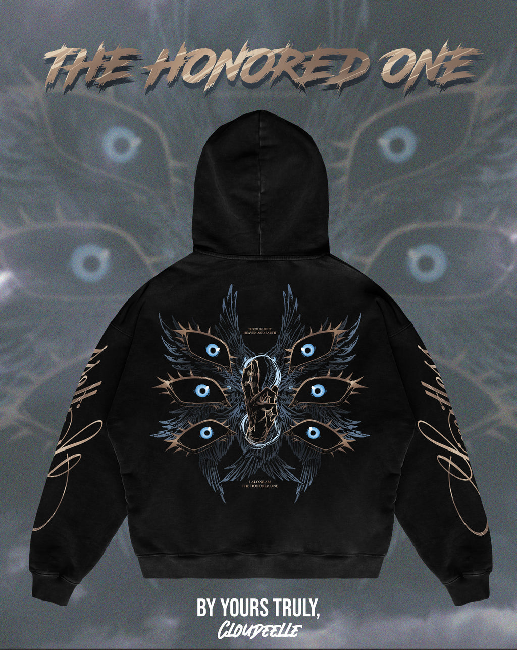 "The Honored One" - Oversized ZIP-UP Hoodie
