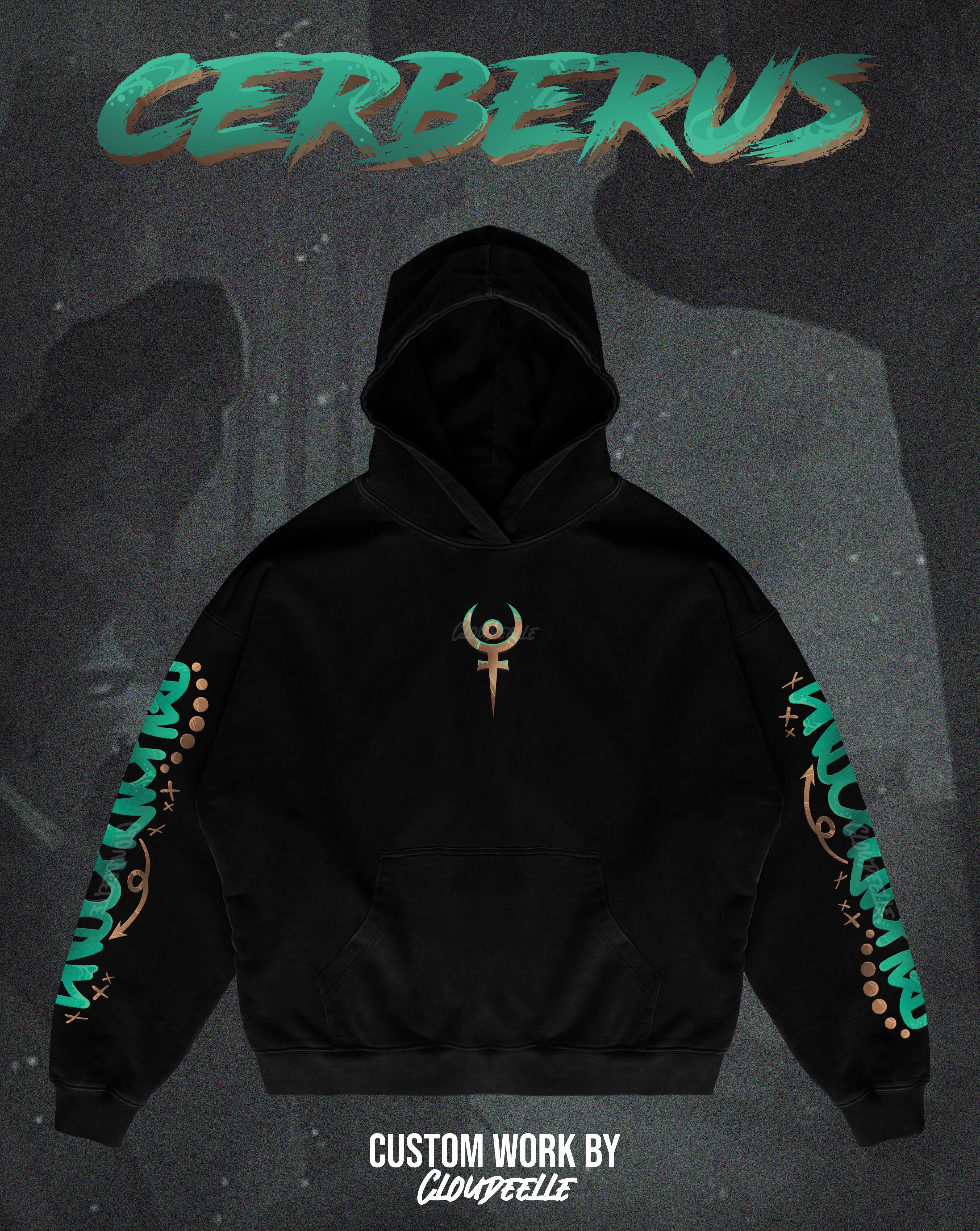 "Hade's Cerberus" - Oversized Hoodie