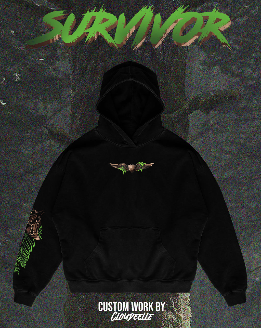 "Survivor" - Oversized Hoodie