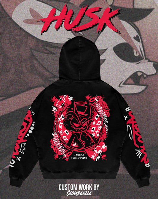 "Husk" - Oversized ZIP-UP Hoodie