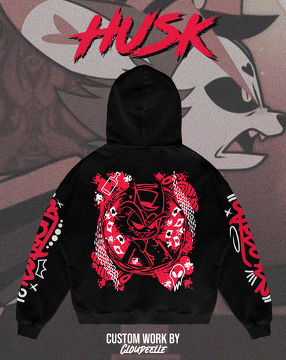 "Husk" - Oversized ZIP-UP Hoodie