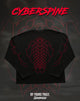 "Cyberspine" - Oversized Boxy LS Tee (Red Version)