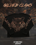 "Gilded Claws" - Oversized Boxy LS Tee