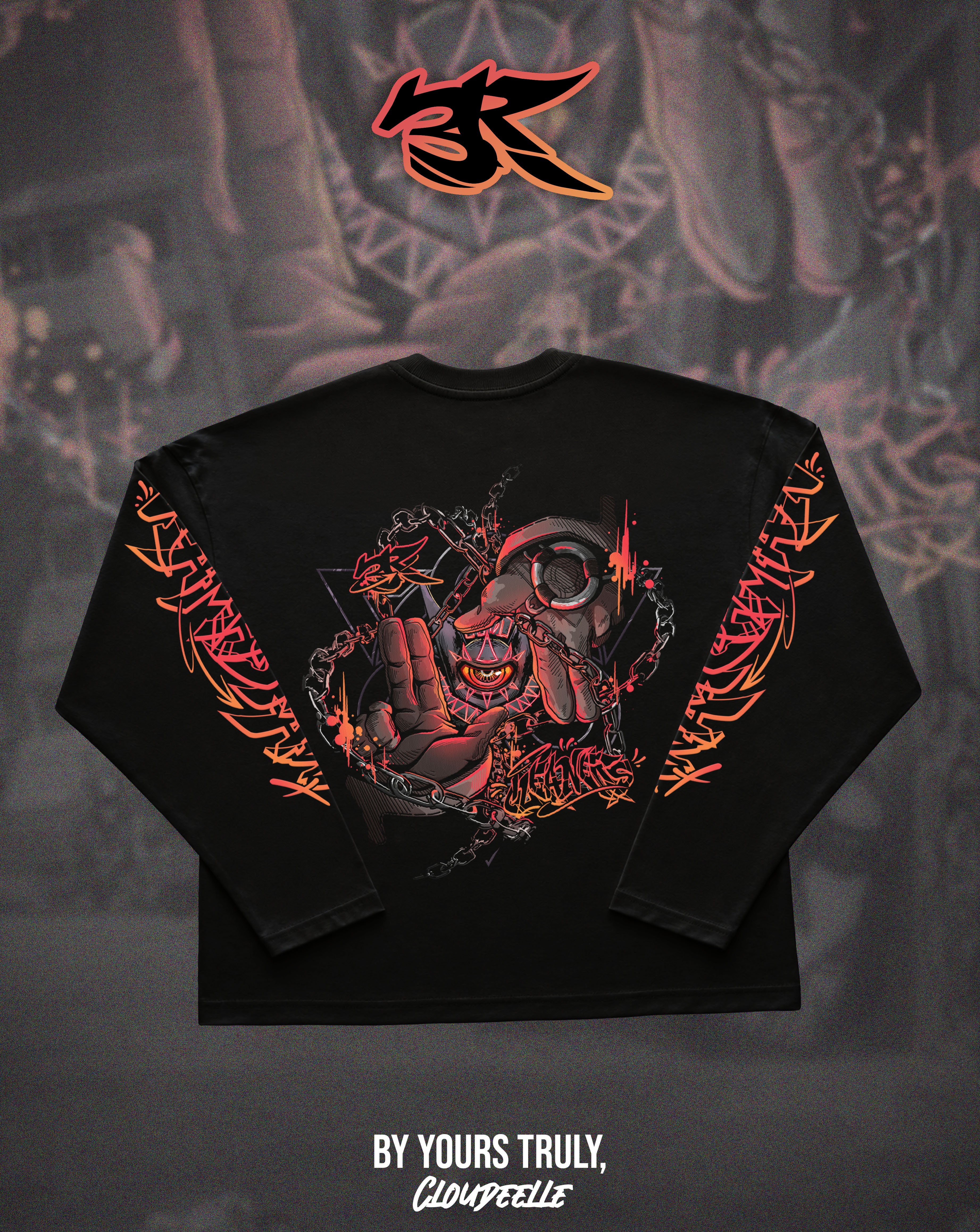 "3R" - Oversized Boxy LS Tee