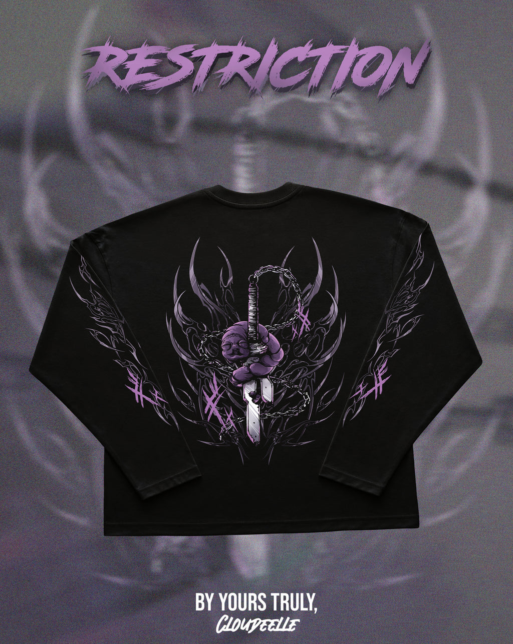 "Restriction" - Oversized Boxy LS Tee