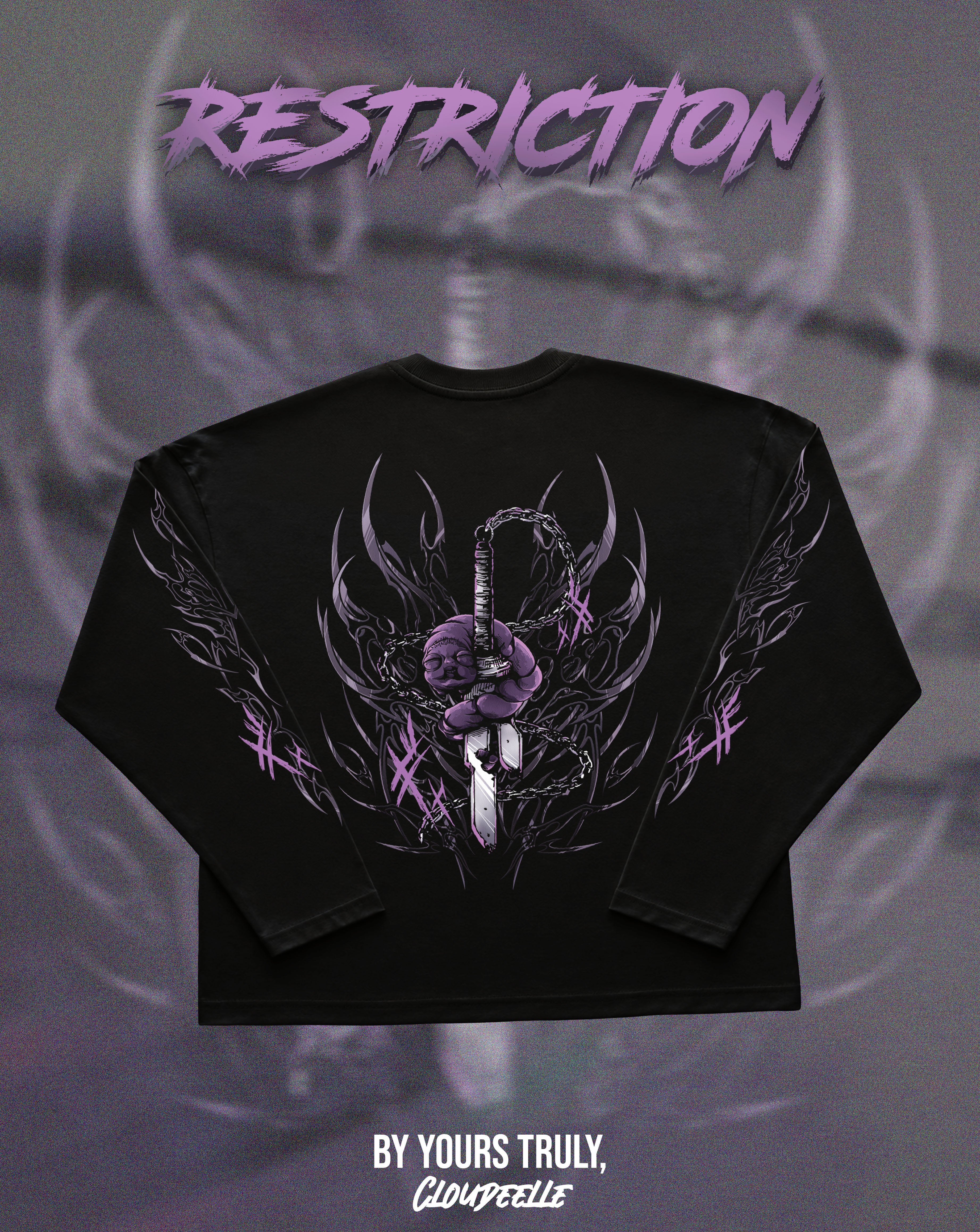 "Restriction" - Oversized Boxy LS Tee