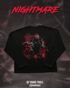 "Nightmare" - Oversized Boxy LS Tee