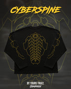 "Cyberspine" - Oversized Boxy LS Tee (Yellow Version)