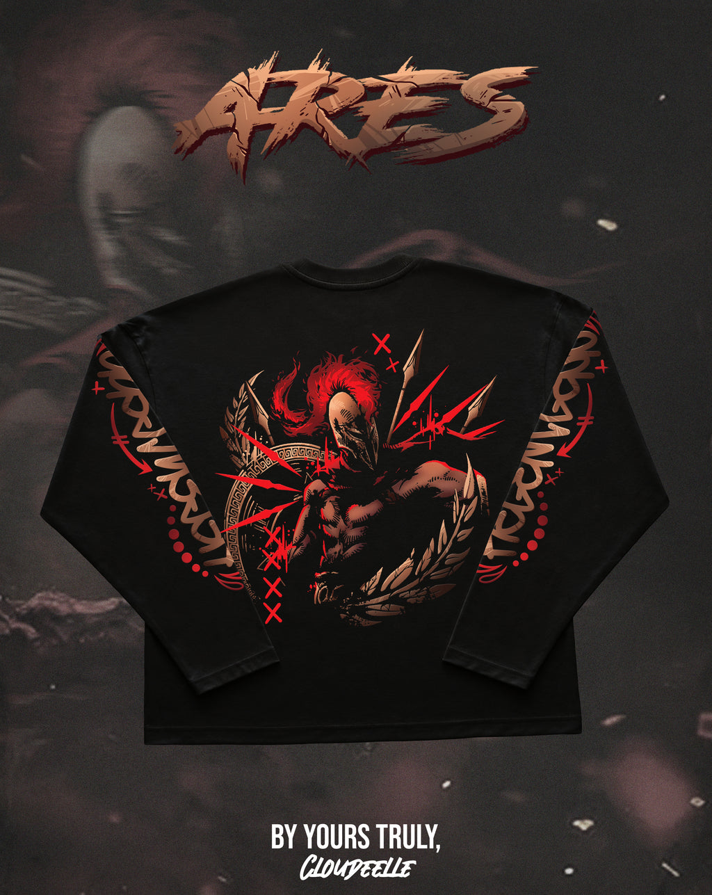 "Ares" - Oversized Boxy LS Tee
