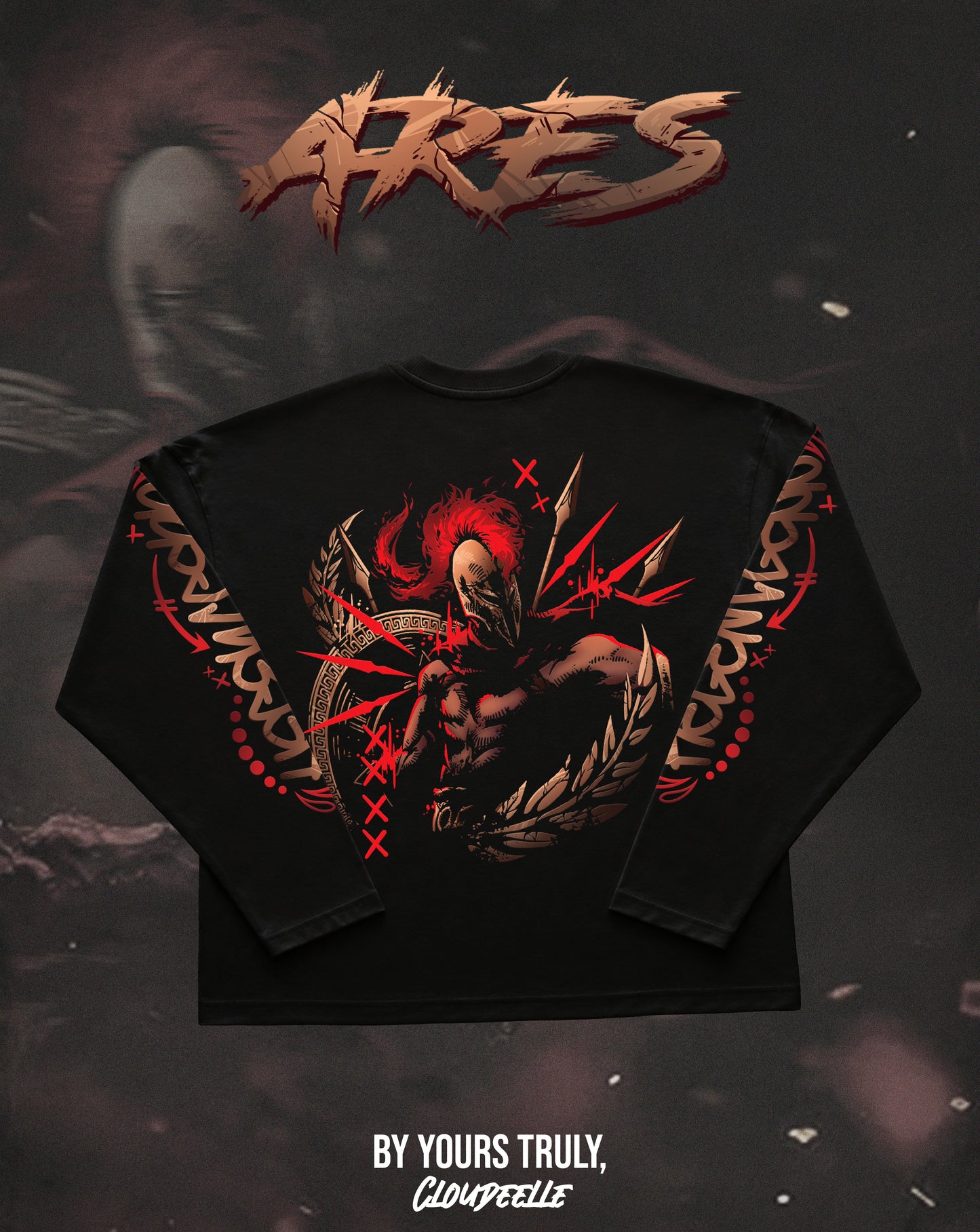 "Ares" - Oversized Boxy LS Tee