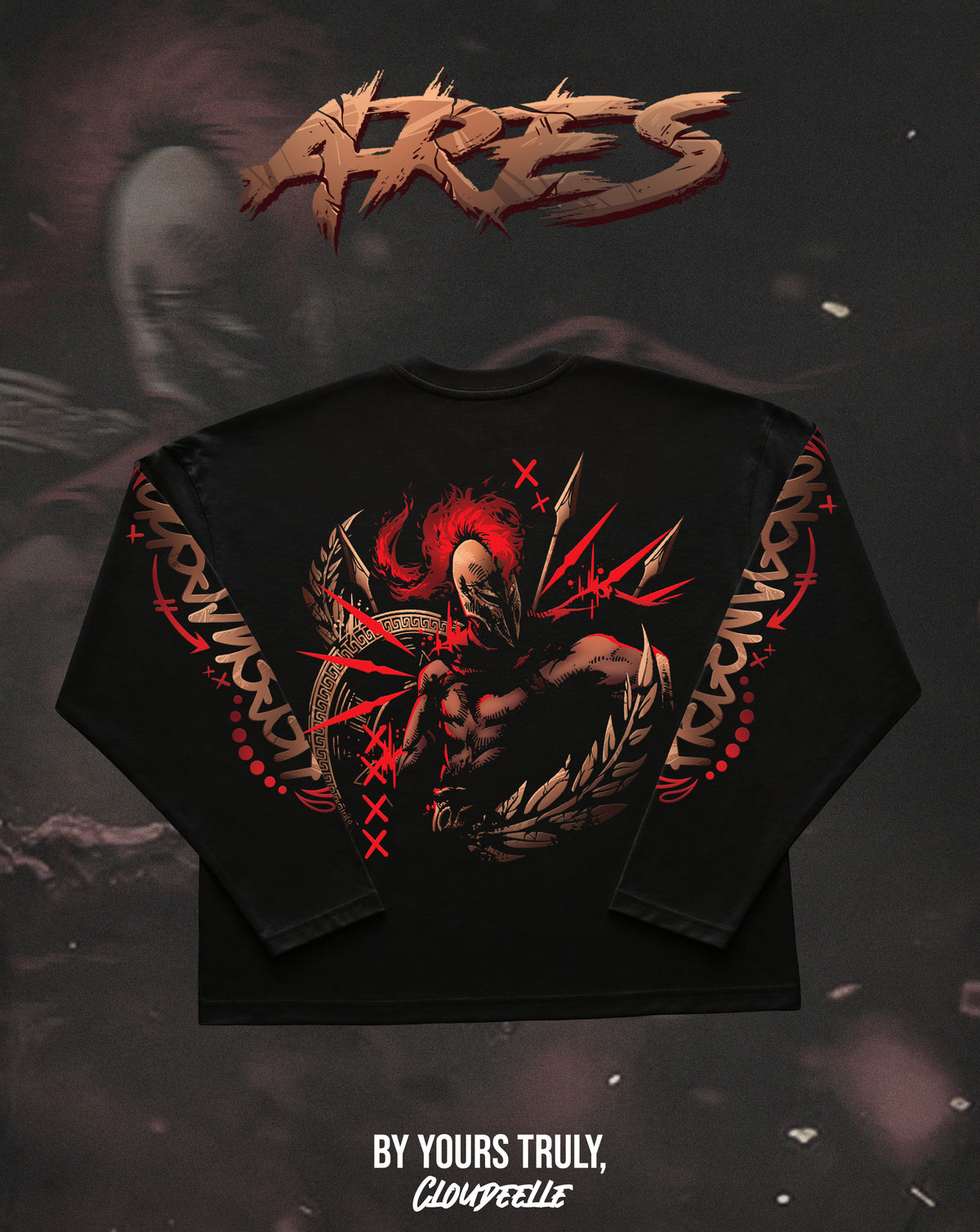 "Ares" - Oversized Boxy LS Tee