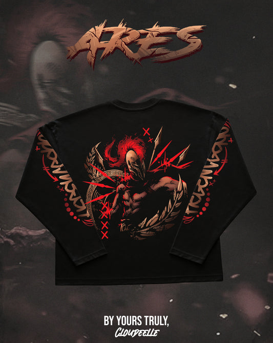 "Ares" - Oversized Boxy LS Tee