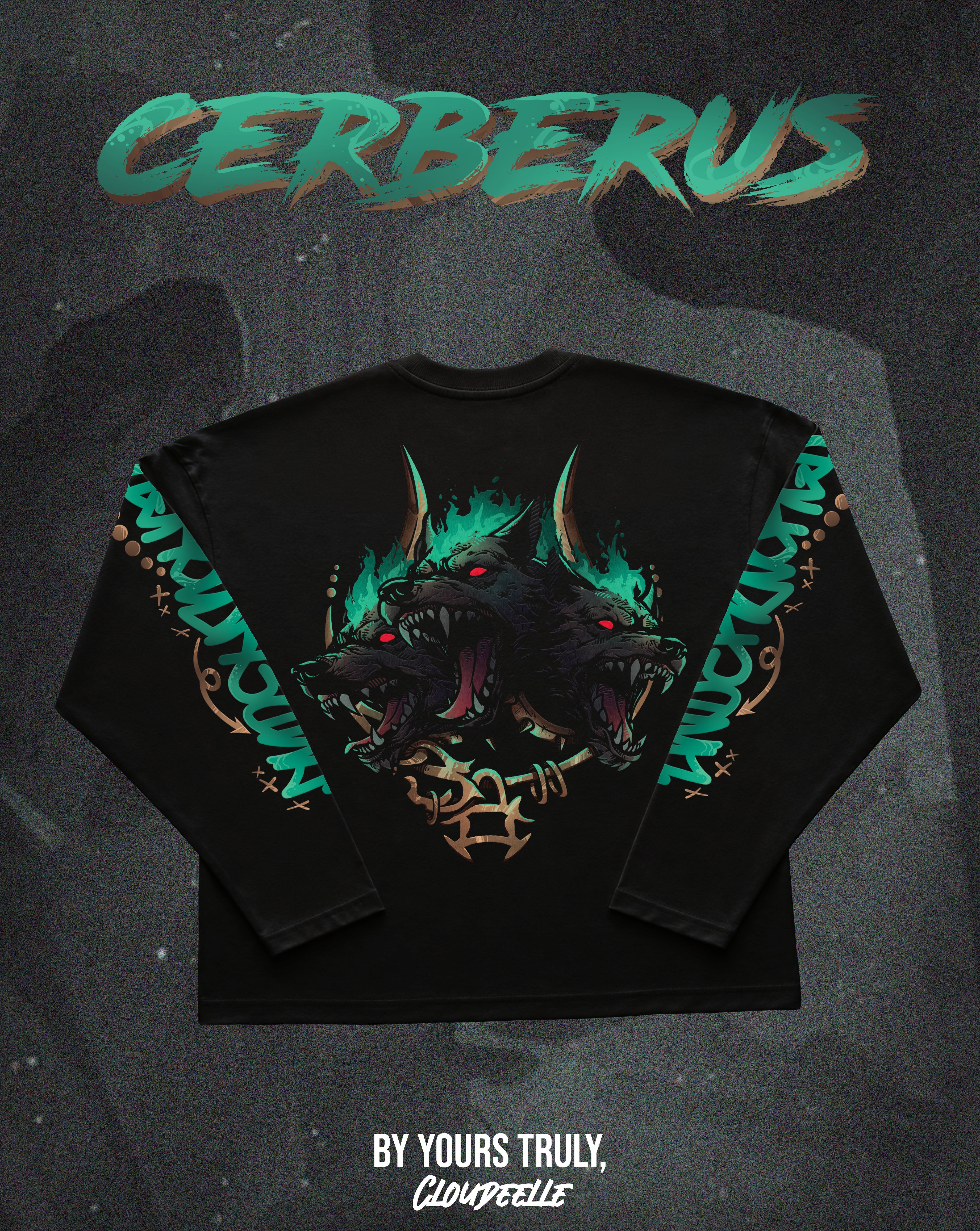 "Hade's Cerberus" - Oversized Boxy LS Tee