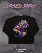 "Cursed Spirit" - Oversized Boxy LS Tee