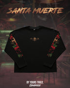 "Santa Muerte" - Oversized Boxy LS Tee