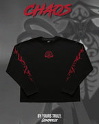 "Chaos" - Oversized Boxy LS Tee