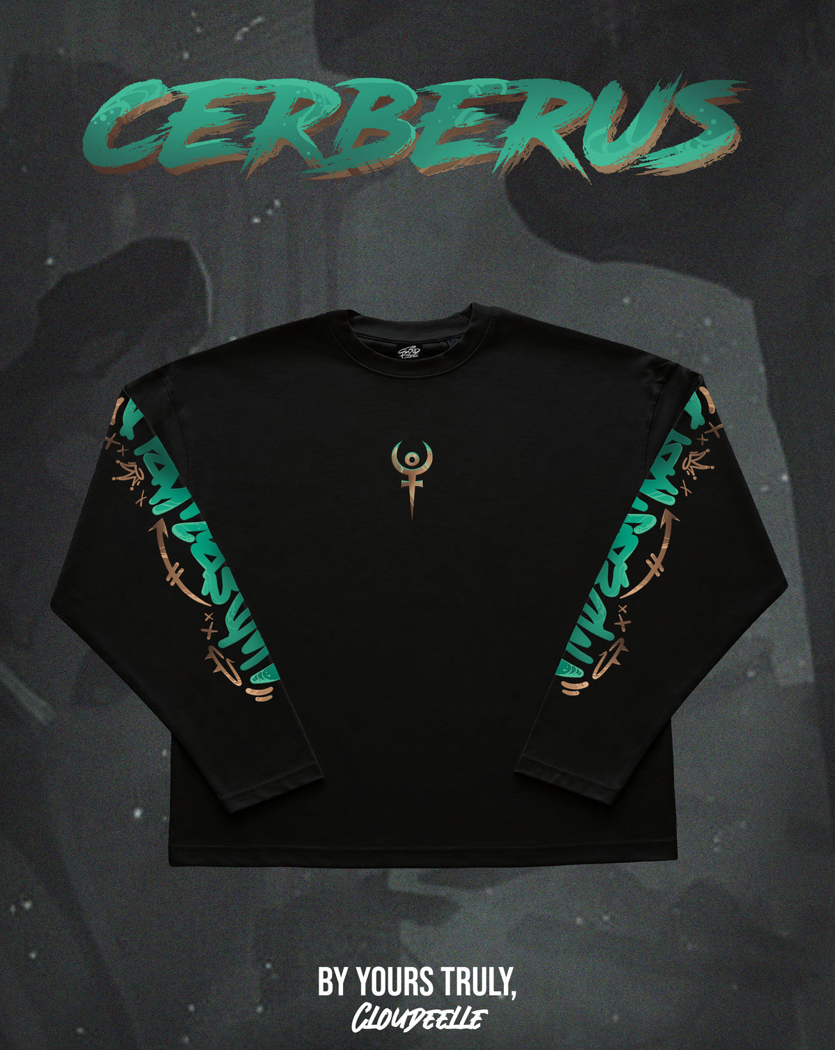 "Hade's Cerberus" - Oversized Boxy LS Tee
