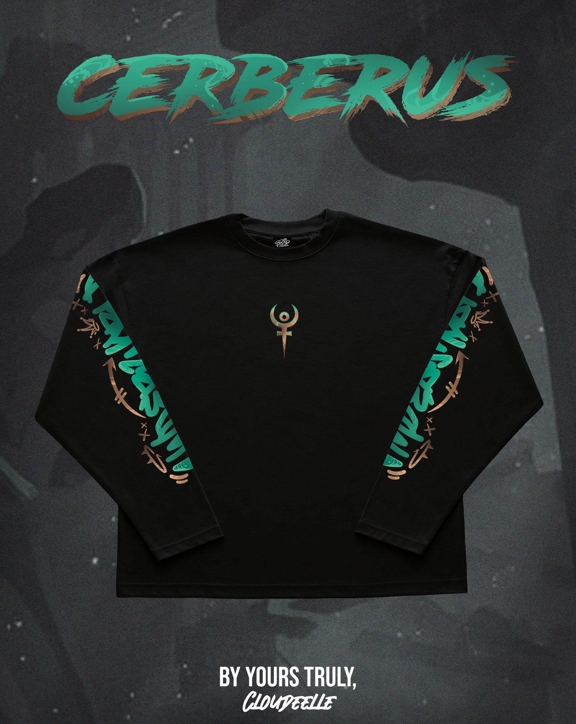 "Hade's Cerberus" - Oversized Boxy LS Tee