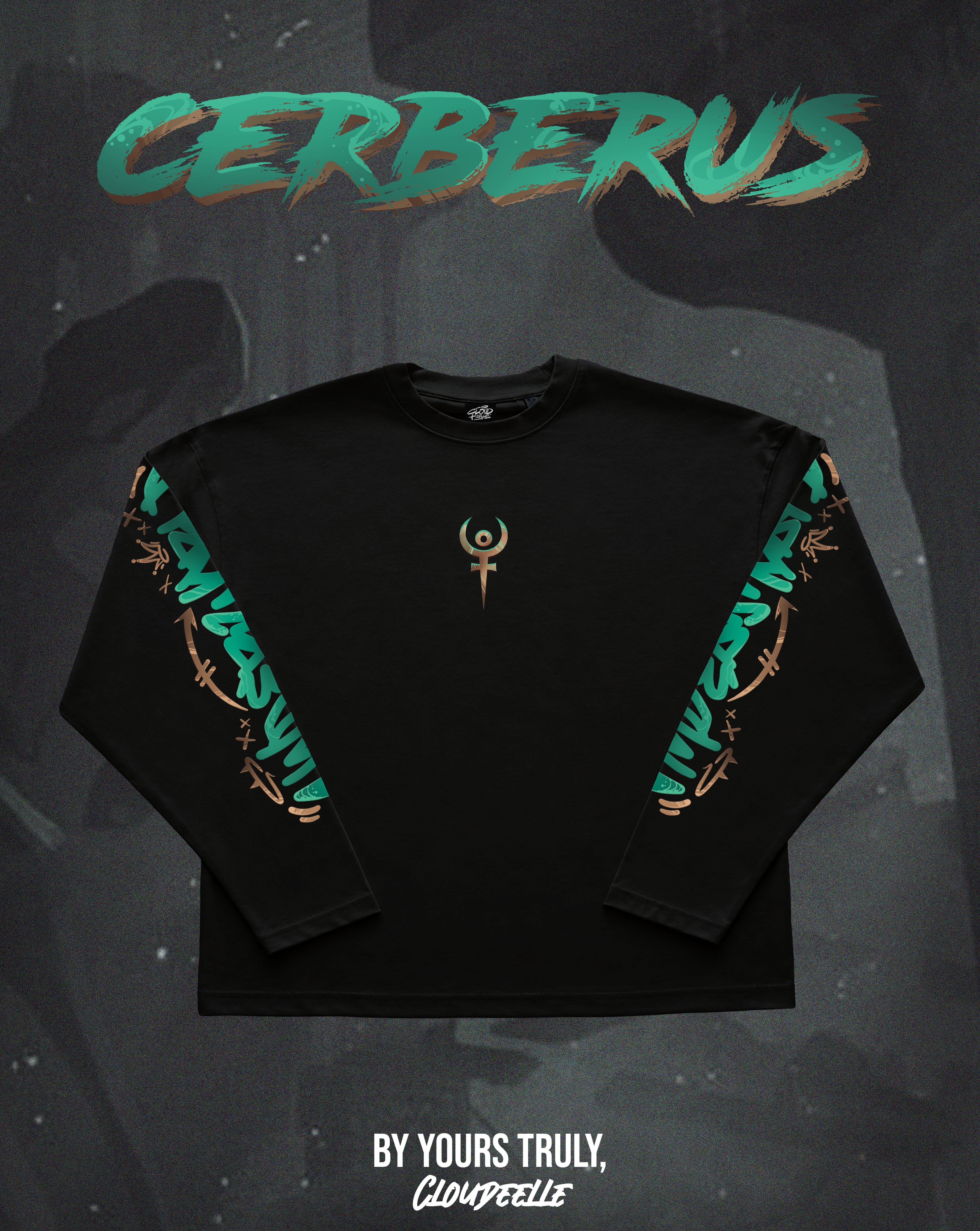 "Hade's Cerberus" - Oversized Boxy LS Tee