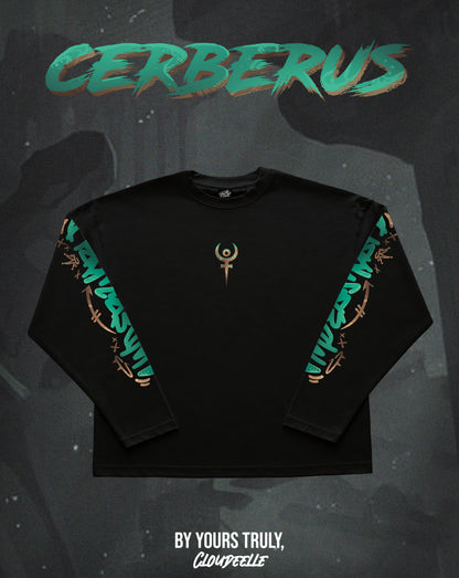 "Hade's Cerberus" - Oversized Boxy LS Tee