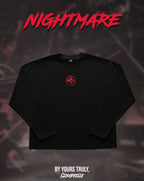 "Nightmare" - Oversized Boxy LS Tee