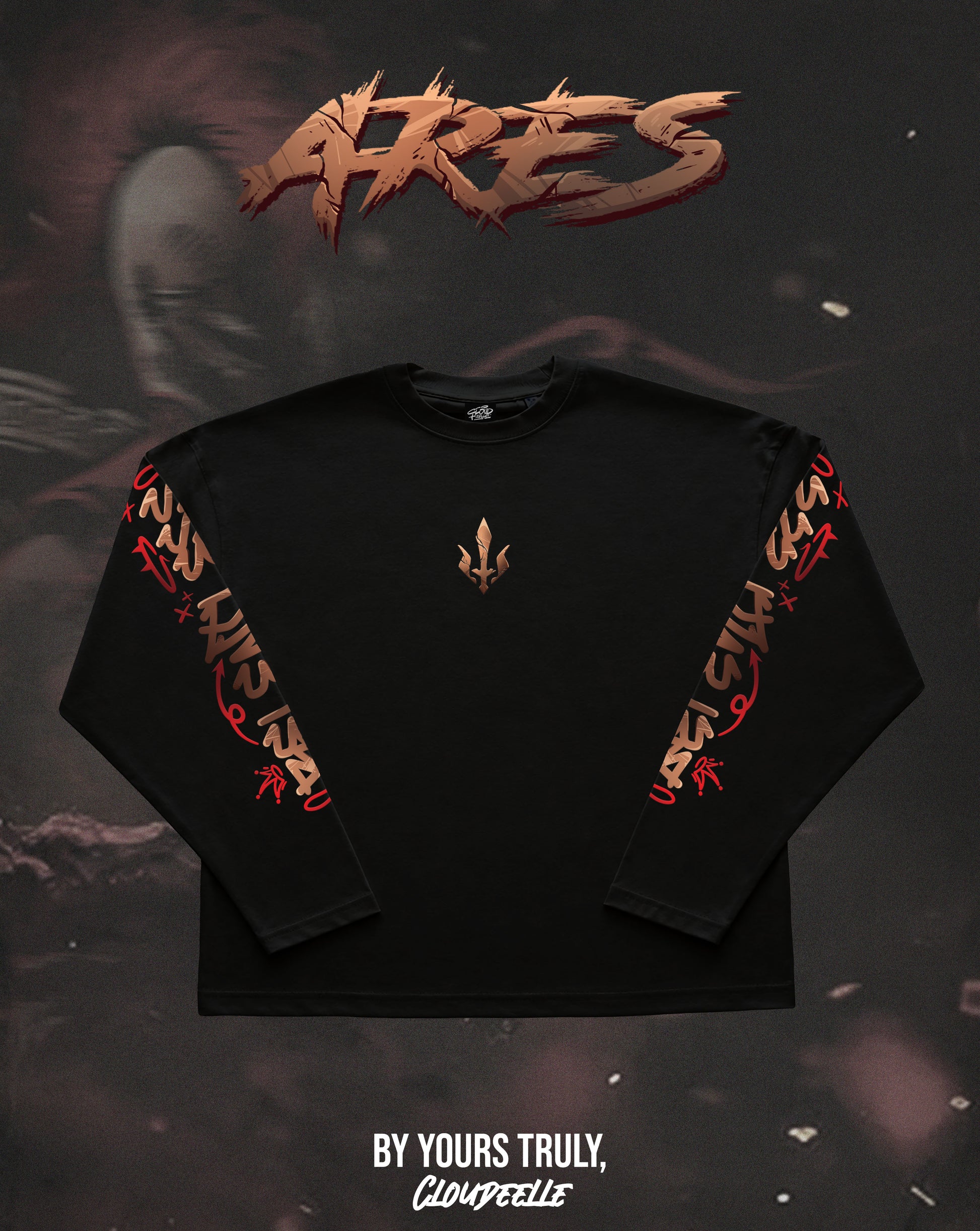 "Ares" - Oversized Boxy LS Tee