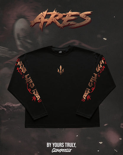 "Ares" - Oversized Boxy LS Tee