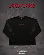 "Split Soul" - Oversized Boxy LS Tee