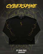 "Cyberspine" - Oversized Boxy LS Tee (Yellow Version)