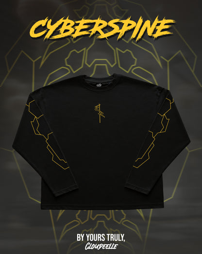 "Cyberspine" - Oversized Boxy LS Tee (Yellow Version)