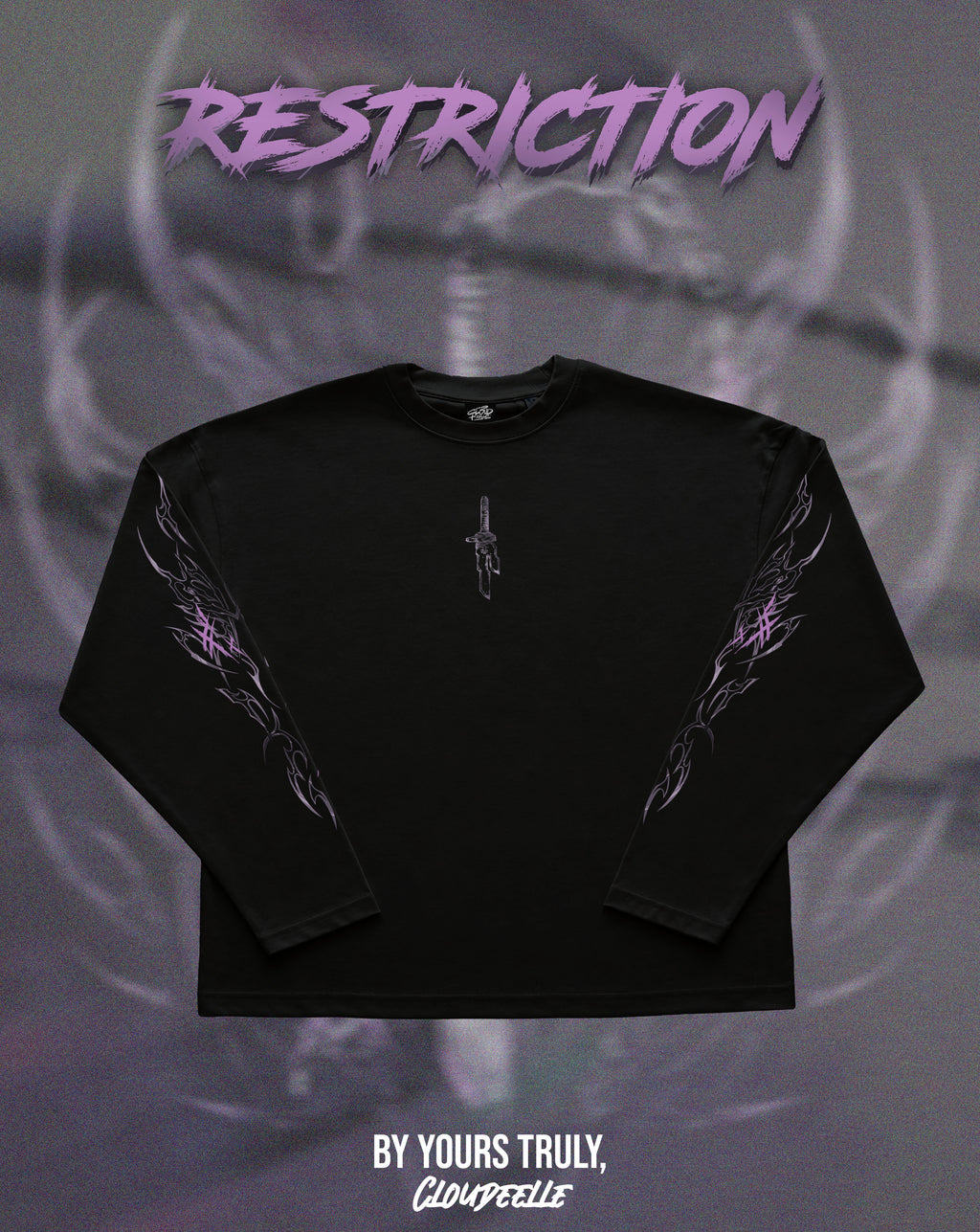 "Restriction" - Oversized Boxy LS Tee