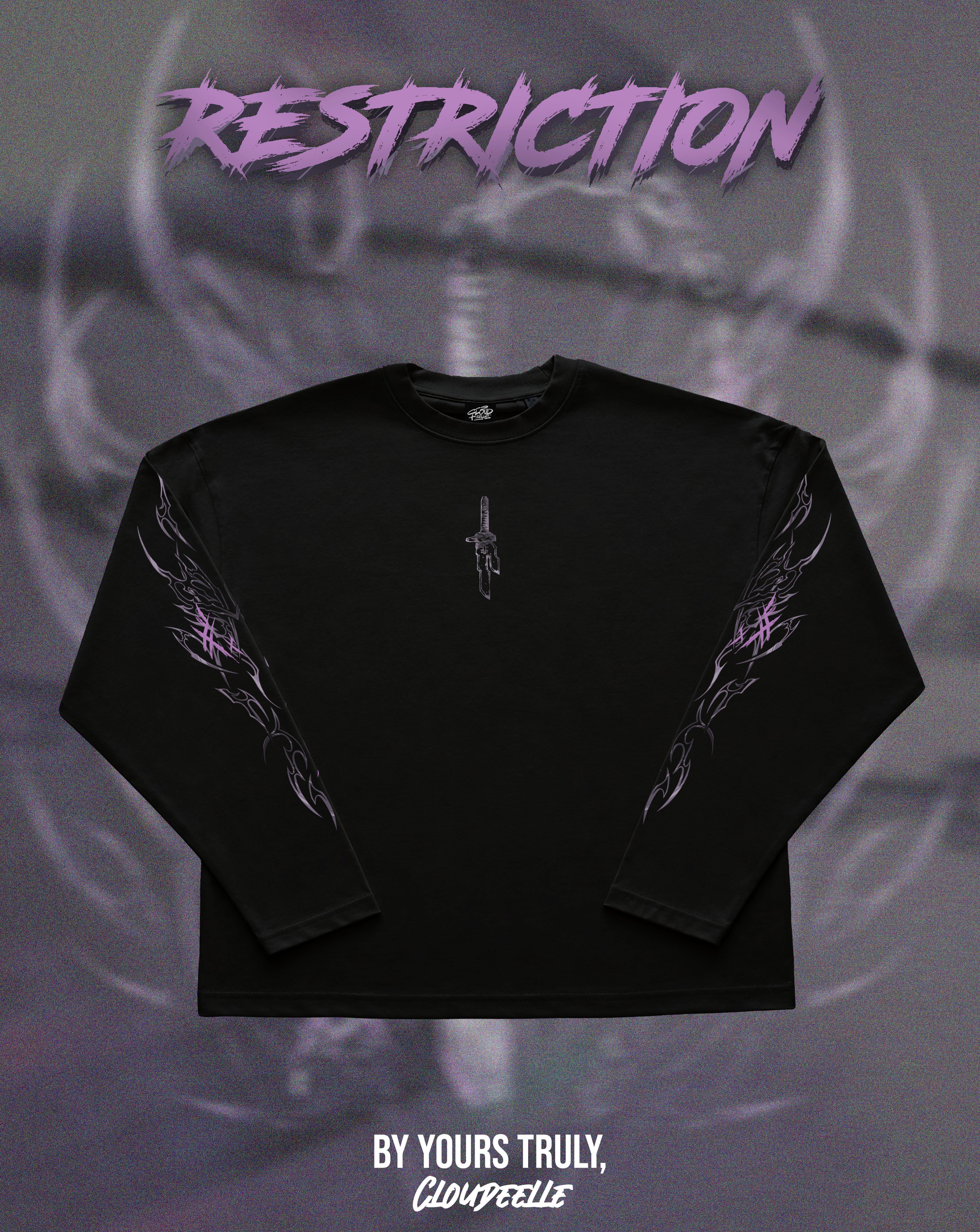 "Restriction" - Oversized Boxy LS Tee
