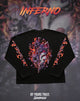 "Inferno" - Oversized Boxy LS Tee
