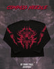 "Compass Needle" - Oversized Boxy LS Tee (Red Version)