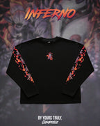 "Inferno" - Oversized Boxy LS Tee