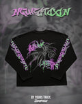 "Neurotoxin" - Oversized Boxy LS Tee (Black Version)