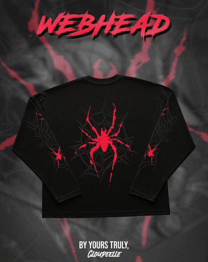 "Webhead" - Oversized Boxy LS Tee